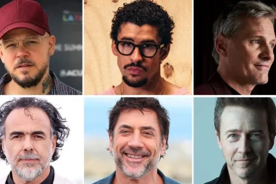 Rene-Residente-Perez-Joglar-Benito-Bad-Bunny-Martinez-Ocasio-Viggo-Mortensen-Edward-Norton-Javier-Bardem-and-Alejandro-G.-Inarritu
